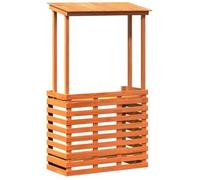Mesa Alta Bar De Jardín Madera Maciza Marrón 112,5x57x195,5 Cm Vidaxl
