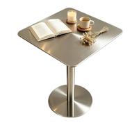 Mesa Alta Café Lectura Barra De Desayuno Cocina Pequeña Mesas De Comedor | Mesa de bistro de cóctel con altura de mostrador, mesa auxiliar alta para teléfono de pub(60x60x105cm)