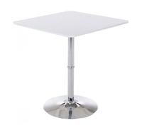 Mesa alta cuadrada madera blanco ø 60 cm