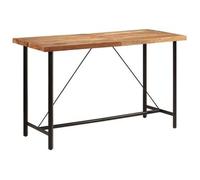 Mesa Alta De Hierro Y Madera Maciza De Acacia 180x70x107 Cm Vidaxl