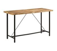 Mesa Alta De Hierro Y Madera Maciza De Mango 180x70x107 Cm Vidaxl