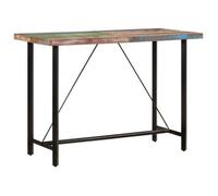 Mesa Alta De Hierro Y Madera Maciza Reciclada 150x70x107 Cm Vidaxl