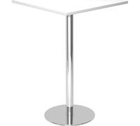 Mesa alta, L x A 800 x 800 mm 1116 mm de altura, armazón cromado