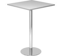 Mesa alta, L x A 800 x 800 mm 1116 mm de altura, armazón cromado