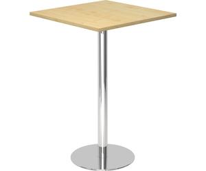 Mesa alta, L x A 800 x 800 mm 1116 mm de altura, armazón cromado