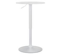 Mesa alta xanten madera blanco/blanco ø 52 cm