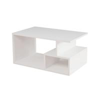 Mesa auxiliar,100% tablero de aglomerado rechapado en melamina, color blanco
