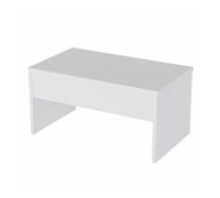Mesa auxiliar,100% tablero de aglomerado rechapado en melamina, color blanco