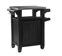Mesa auxiliar de barbacoa de polipropileno marrón