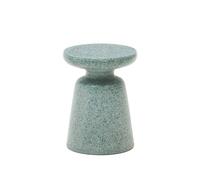 Mesa auxiliar de exterior Mesquida en granito verde Ø 39 cm