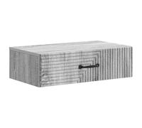 Mesa auxiliar de pared 59 x 34,5 x 17 cm de madera de ingeniería | Diseño de pared, cajón incorporado, forma rectangular, estilo minimalista, ahorro de espacio, mesita de noche, salón, entrada