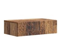 Mesa auxiliar de pared 59 x 34,5 x 17 cm Madera de ingeniería | Consola colgante rectangular, cajones cachés, salón, entrada, cerca del sofá, mantenimiento paño húmedo