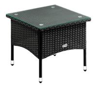 Mesa auxiliar de poliratán 50x50x45cm Negro