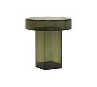 Mesa auxiliar desnuda H49 Verde botella/Cristal