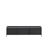 Mesa Auxiliar Enfold 186x45 Negro/ Negro Antracita