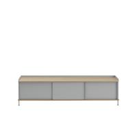 Mesa Auxiliar Enfold 186x45 Roble/ Gris