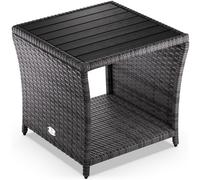 Mesa auxiliar jardín gris 45x45x40cm