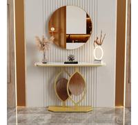 Mesa auxiliar - Mesa consola - Mesa de apoyo - Mesa de pared - Mueble de entrada - Encimera de piedra sinterizada de lujo