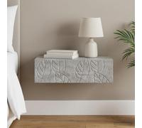 Mesa auxiliar montada en la pared de madera con cajones 59 x 34,5 x | Estilo vintage, forma rectangular, diseño montado en la pared, cajones ocultos, paño húmedo limpio, multiusos