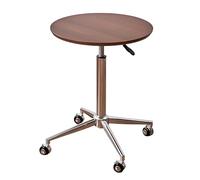Mesa auxiliar móvil de altura ajustable con ruedas bloqueables, mesa auxiliar superior de madera, escritorio elevador para sofá, laptop, dormitorio, oficina en casa