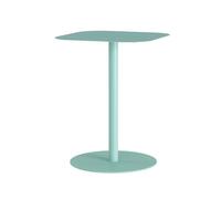 Mesa auxiliar nastätten cuadrada interior/exterior metal 50x40x40 cm verde menta [en.casa]