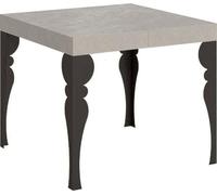 Mesa auxiliar Paxon de cachemira, con patas de color antracita, de 90/246 x 90 cm