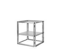 Kristina Dam Studio Mesa auxiliar Foldable 40x40 cm Acero inoxidable cepillado