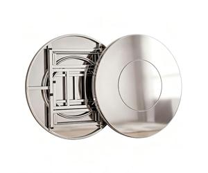 Mesa Auxiliar Plegable De Acero Inoxidable De Alta Resistencia, Portátil | Diseño que ahorra espacio; mesa resistente al agua para restaurantes, puestos de mercado, servicios(Silver-B,1.2x0.75m)