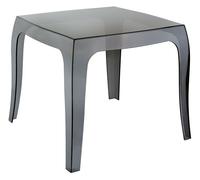 Mesa auxiliar queen plástico negro 51x51x43 cm