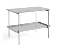 HAY Mesa auxiliar Rebar 75x44x55 cm Grey marble-fossil