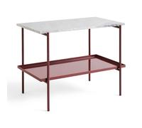 HAY Mesa auxiliar Rebar 75x44x55 cm Grey marble-barn red