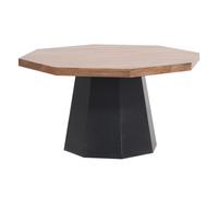 Mesa Auxiliar Redonda 90 cm Marrakesch Orient Mediterran Natur Caoba