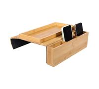 Mesa Auxiliar Reposabrazos Sofá,con Organizador Lateral Plegable,Bandeja Portavasos Almacenamiento Sofá | Mando A Distancia, Taza, Café, Teléfono, Snack, Salón, Hogar,