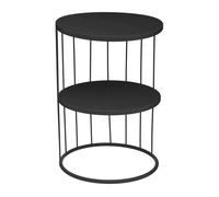 Mesa auxiliar tanto funcional como estética, color negro.dimensiones 35x35x50 cm