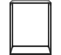 Mesa auxiliar transparente de vidaXL, 60x35x75 cm, de cristal templado