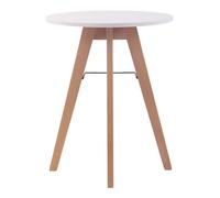 Mesa auxiliar viktor madera blanco ø 60 cm