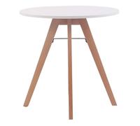 Mesa auxiliar viktor madera blanco ø 75 cm