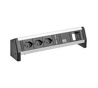 Mesa BACHMANN, 3 enchufes, tipo T13, ángulo de 90°, 1 conector CM, 1 fusible, cable de 1,0 metro, modelo GST18, para Suiza