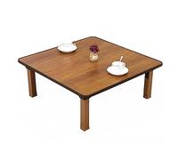 Mesa baja plegable japonesa Sk cuadrada - Mesa de café y comedor versátil, escritorio pequeño para dormitorio, ventana de bahía y sala de té, diseño de cactus de 60 x 60 cm