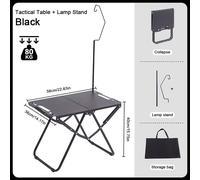 Mesa BBQ plegable portátil multifuncional, mesa de parrilla de camping ajustable para picnic al