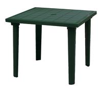 Mesa Bica Plaza Polipropileno Resina Fin 80x80cm Resistente para Al Aire Libre