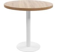 Mesa bistró Living Store, color marrón claro, 80 cm, fabricada en MDF