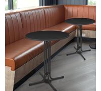 Mesa bistró - Mesa de bar - Mesa de jardín - Mesa de comedor - Mesa redonda - Plegable - Resistente a la intemperie - Estructura de metal