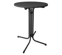 Mesa bistró plegable con reposapiés ajustables