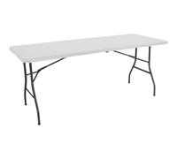 Mesa Catering y Camping Plegable Portátil Rectangular 122cm, 150cm, 180cm, 240cm | Dayron | Multiusos: Camping, Eventos en Espacios Exteriores o Interiores | Resina y Patas Acero
