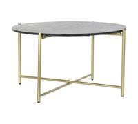 Mesa Centro Marmol Hierro 81X81X44 Negro - Fijalo - El mejor complemento para tu hogar.