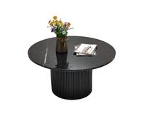 Mesa Centro Marmol Madera 80X80X42 Negro - Fijalo - El mejor complemento para tu hogar.
