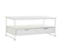 Mesa Centro Metal Mdf 110X55X46 Blanco - Fijalo - El mejor complemento para tu hogar.