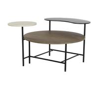 Mesa Centro Metal Mdf 118X90X61 Negro - Fijalo - El mejor complemento para tu hogar.