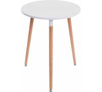 Mesa CLP Tisch Amalie, color blanco, estructura de color natural